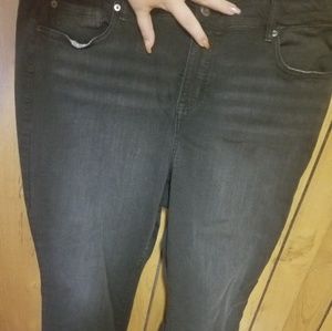 Torrid High Waisted Crop Black Jeans